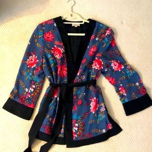 XL Loft floral kimono jacket